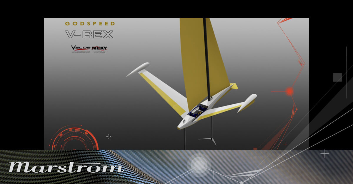 Marstrom is supporting V_REX, the foiling-flying-sailing vessel
